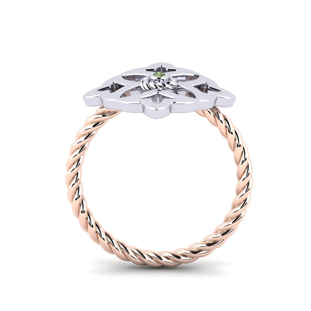Grüner Diamant Ring Afnares