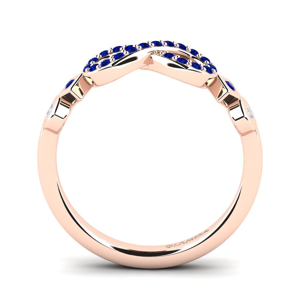 14ct Rose Gold Sapphire Ring Afrisera