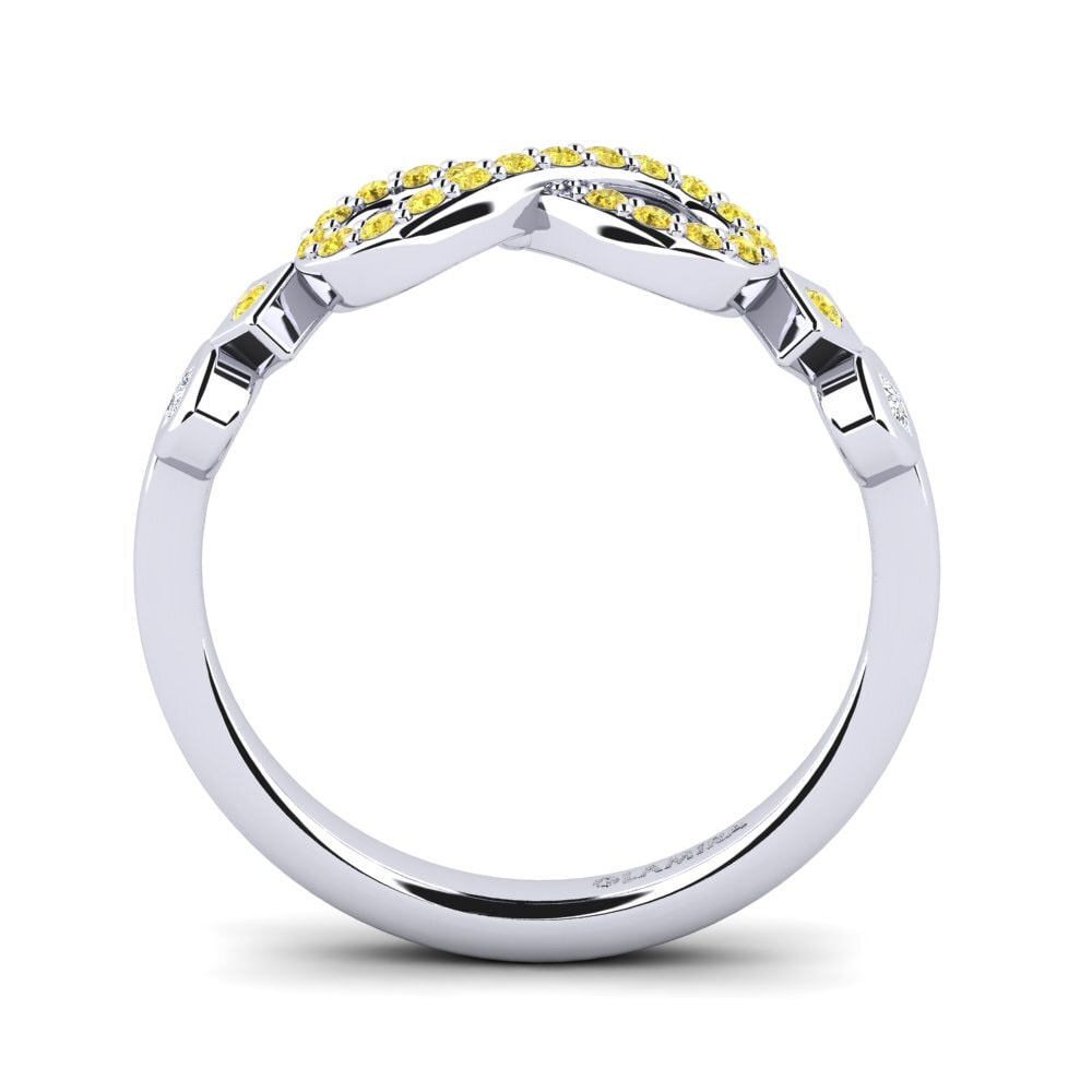 Round Yellow Sapphire Ring Afrisera
