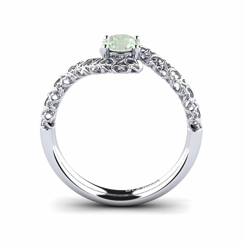 Green Amethyst Engagement Ring Agamemnon