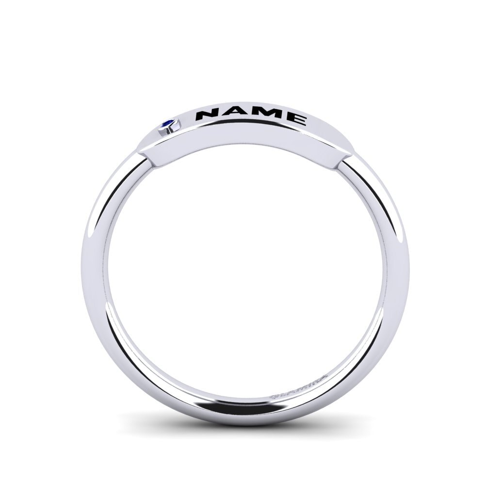 Palladium 950 Saphir Ringe Agaric