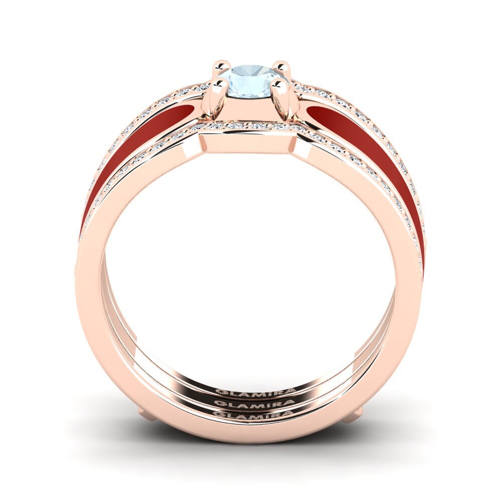 Aquamarine Ring Agend SET
