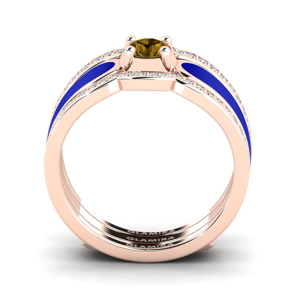 Brown Zircon Ring Agend SET