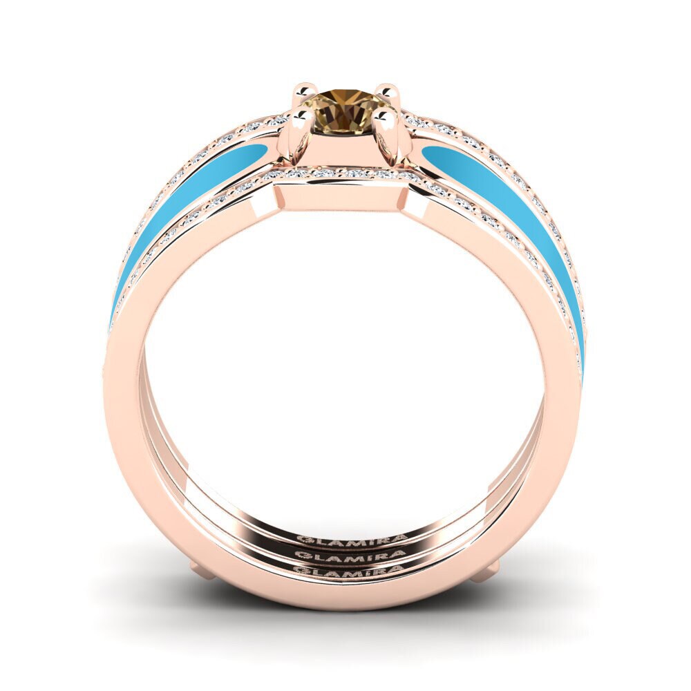 Brown Diamond Ring Agend SET