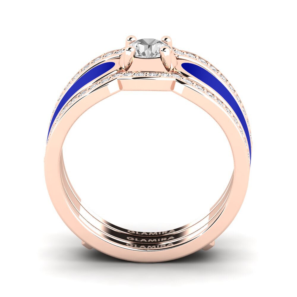 White sapphire Ring Agend SET