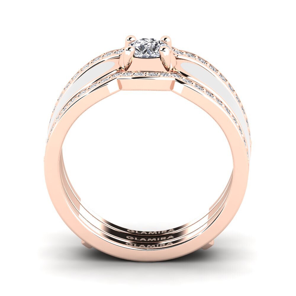 Diamante cultivado en laboratorio Anillo Agend SET