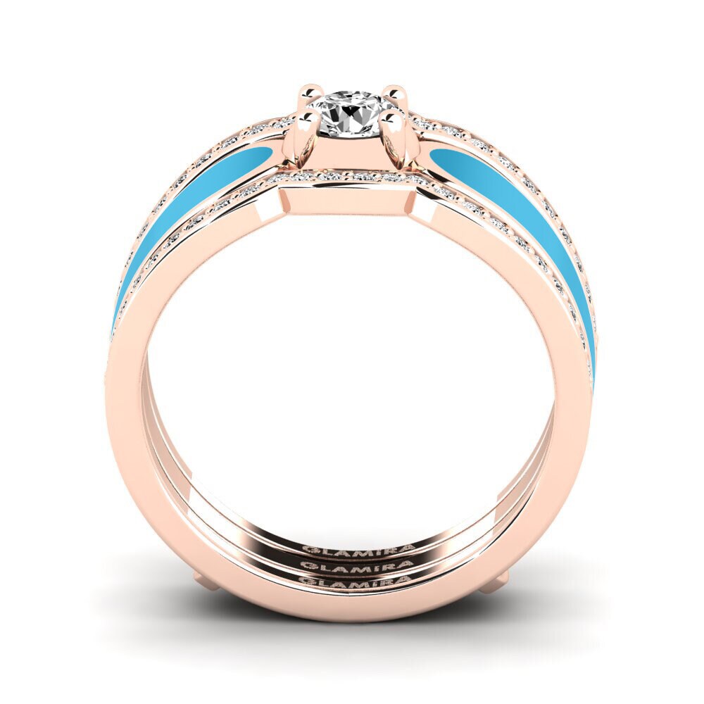 Moissanit Ring Agend SET