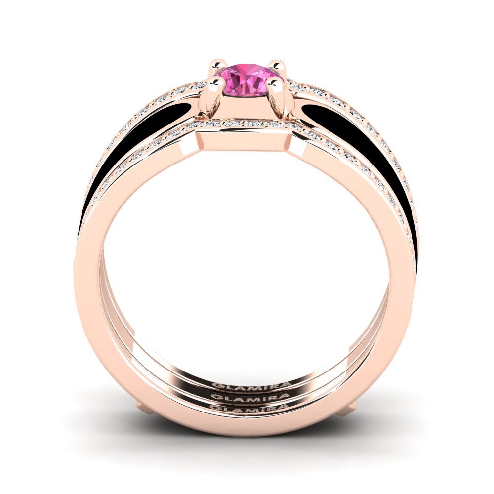 Pink Topaz Ring Agend SET
