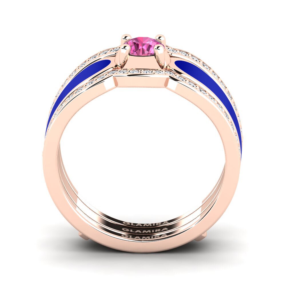 Pink Topaz Ring Agend SET