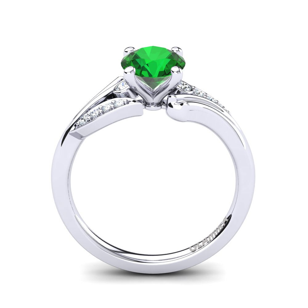 Green Zirconia Ring Agnella 1.0 crt
