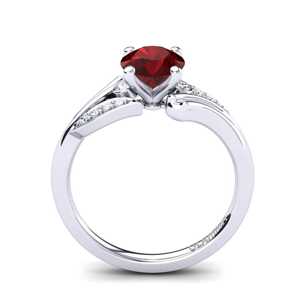 Round Ruby Ring Agnella 1.0 crt