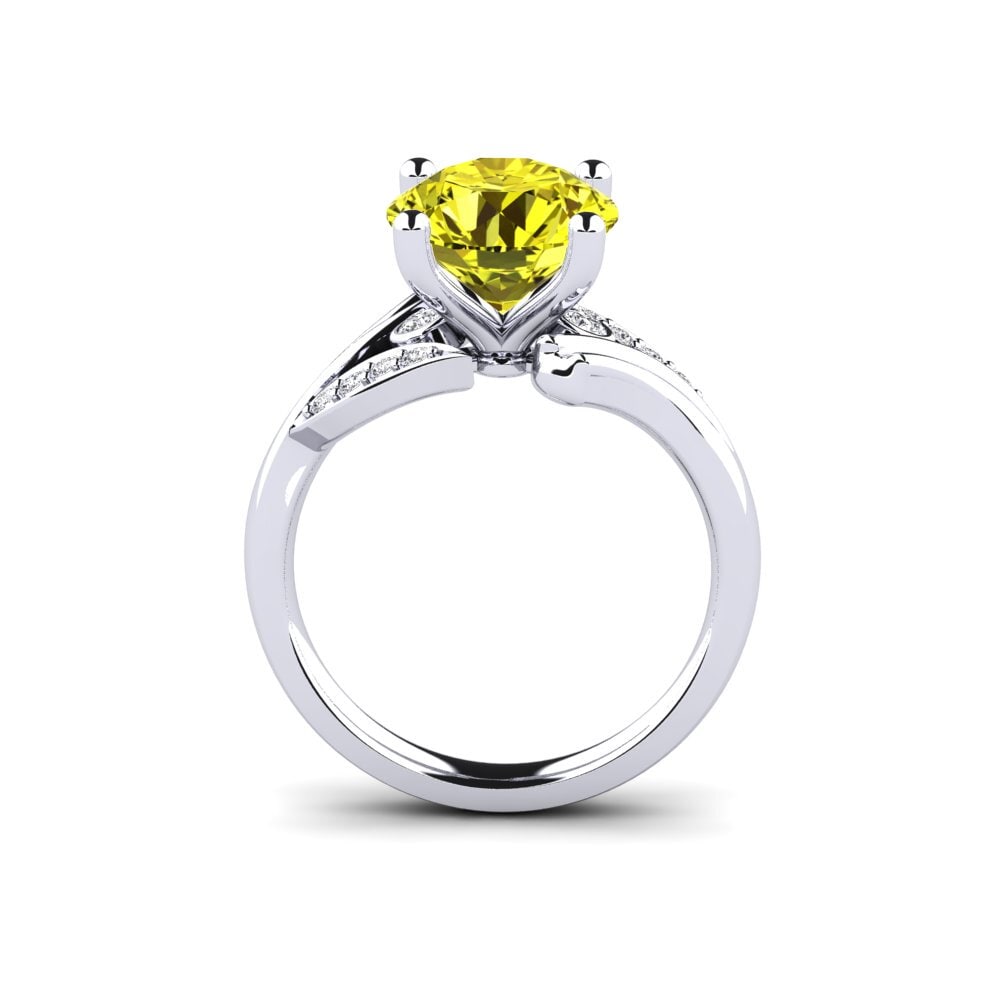 Yellow Diamond Engagement Ring Agnella 3.0 crt
