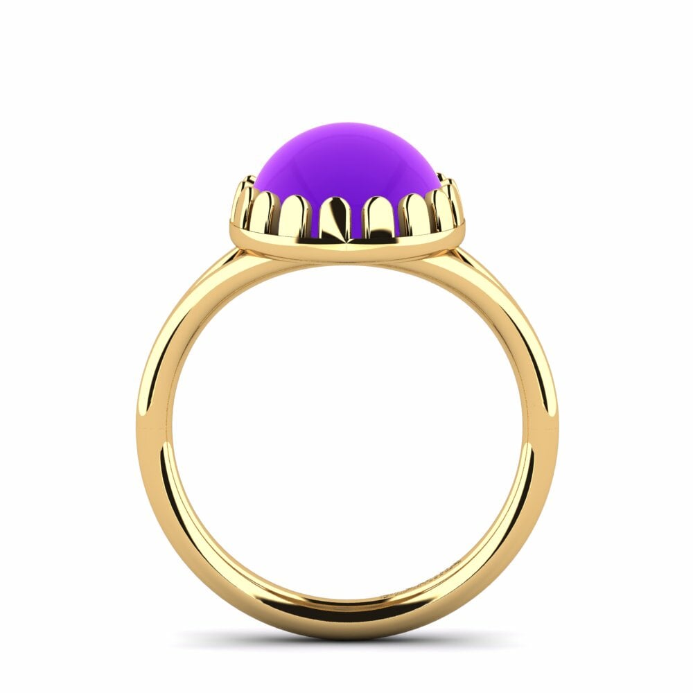 Améthyste Cabochon Bague Agnolle
