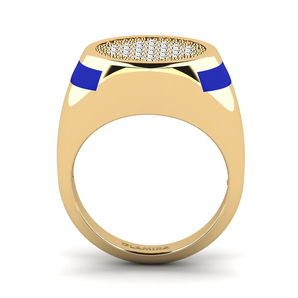 White sapphire Pinky Ring Agund