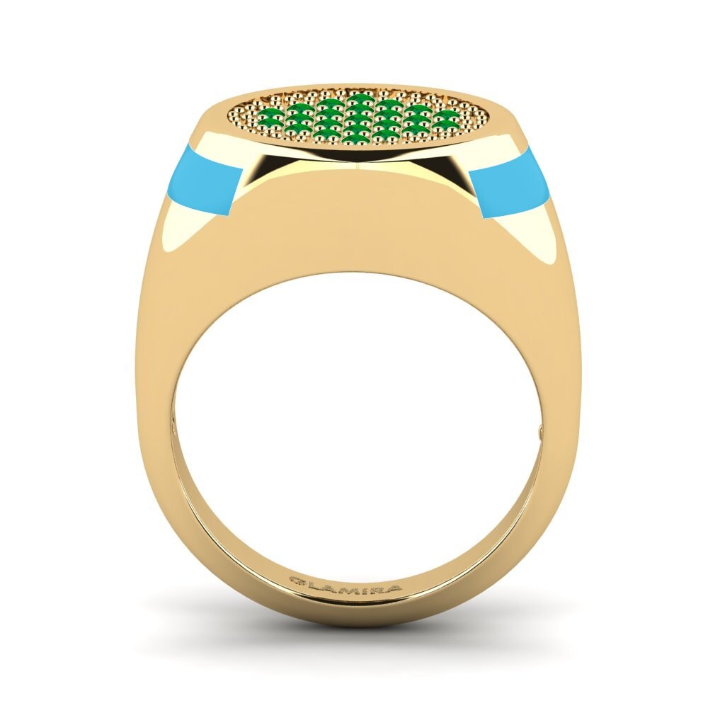 Emerald Pinky Ring Agund
