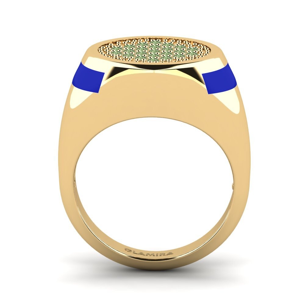 Grüner Diamant Pinker Ring Agund