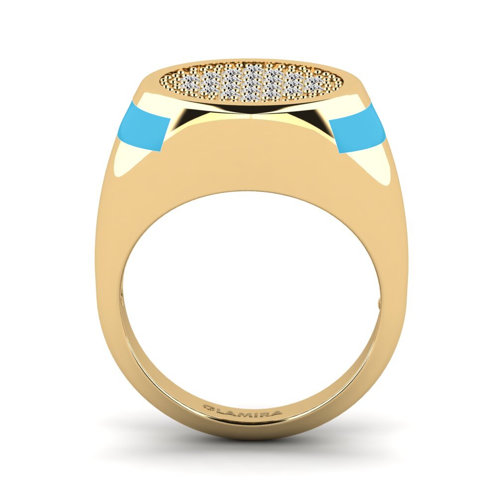 Moissanit Pinker Ring Agund