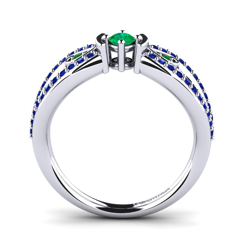 Emerald Engagement Ring Aigina