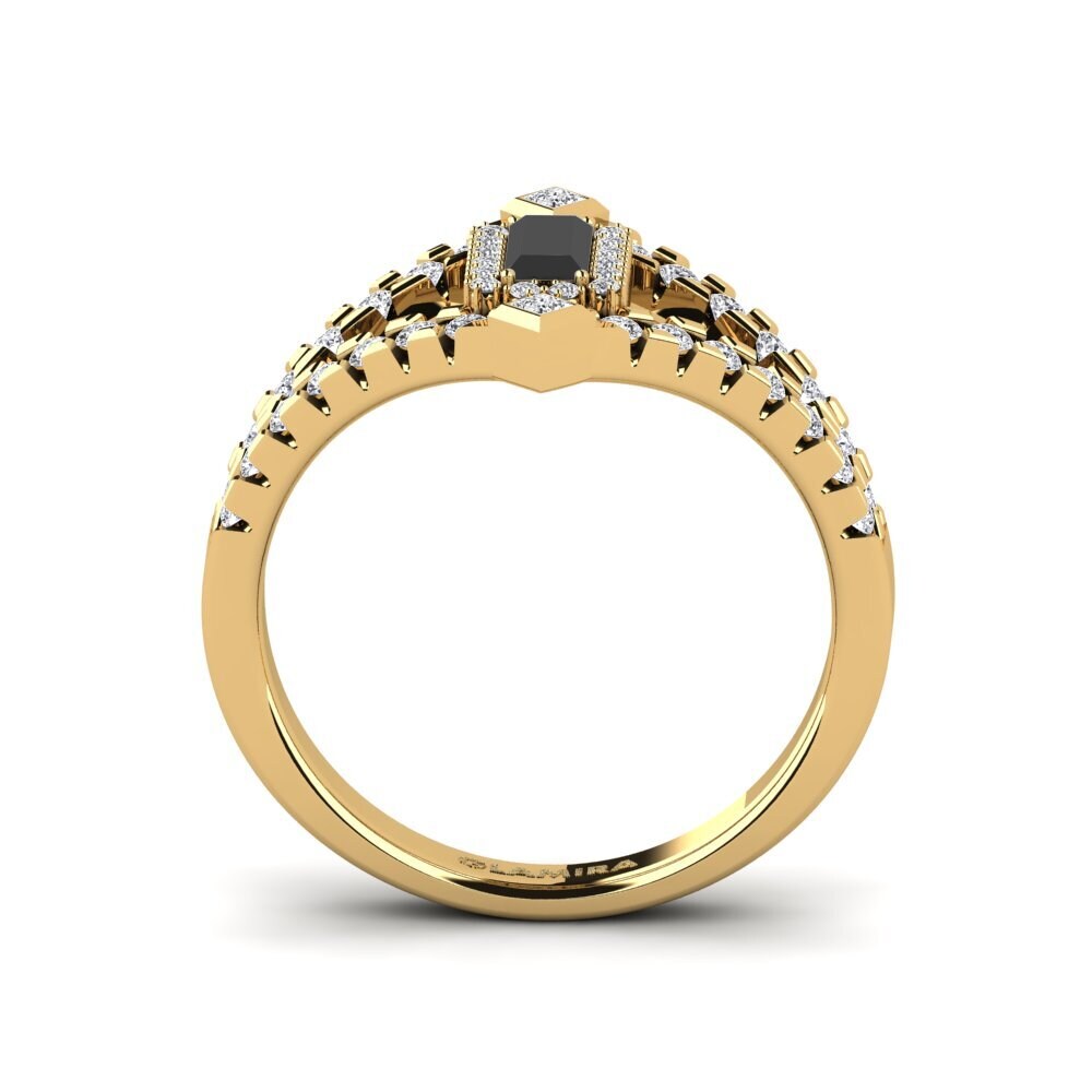 Black Diamond Engagement Ring Aiguilles