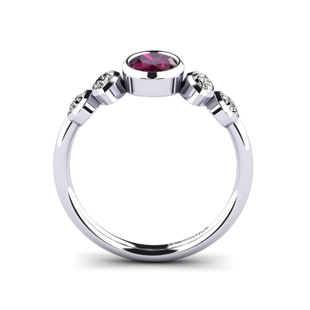 Rhodolite Garnet Engagement Ring Ailesse