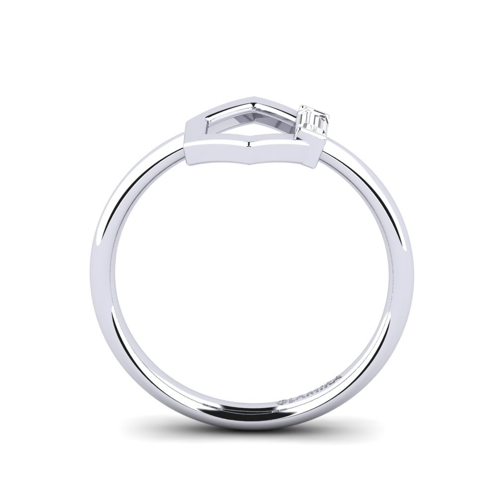 Weißer Saphir Ring Aire