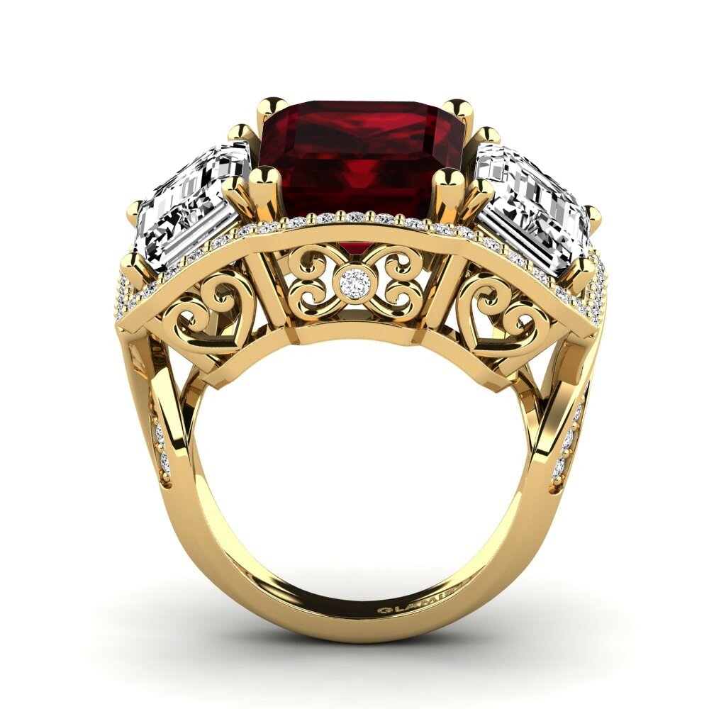 Granate Anillo de compromiso Aithen