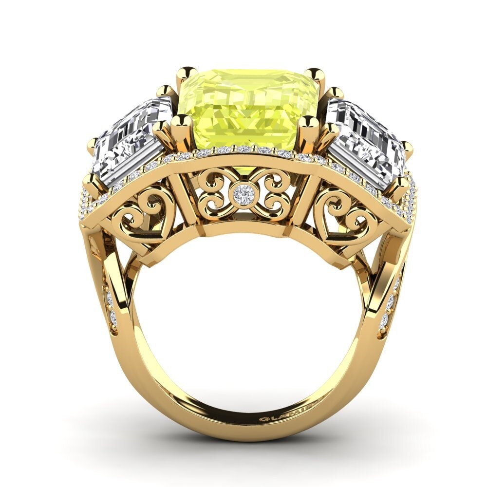 Lemon Quartz Engagement Ring Aithen