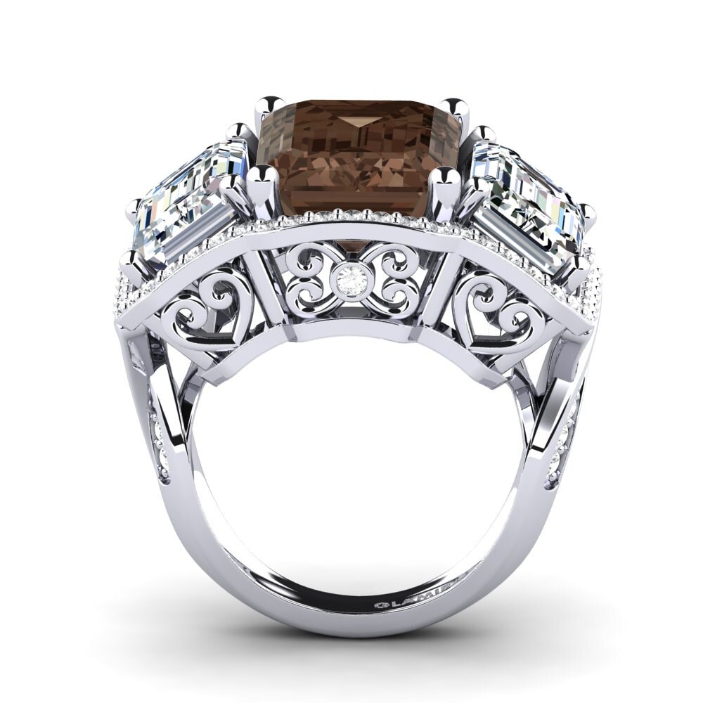 Smoky Quartz Engagement Ring Aithen
