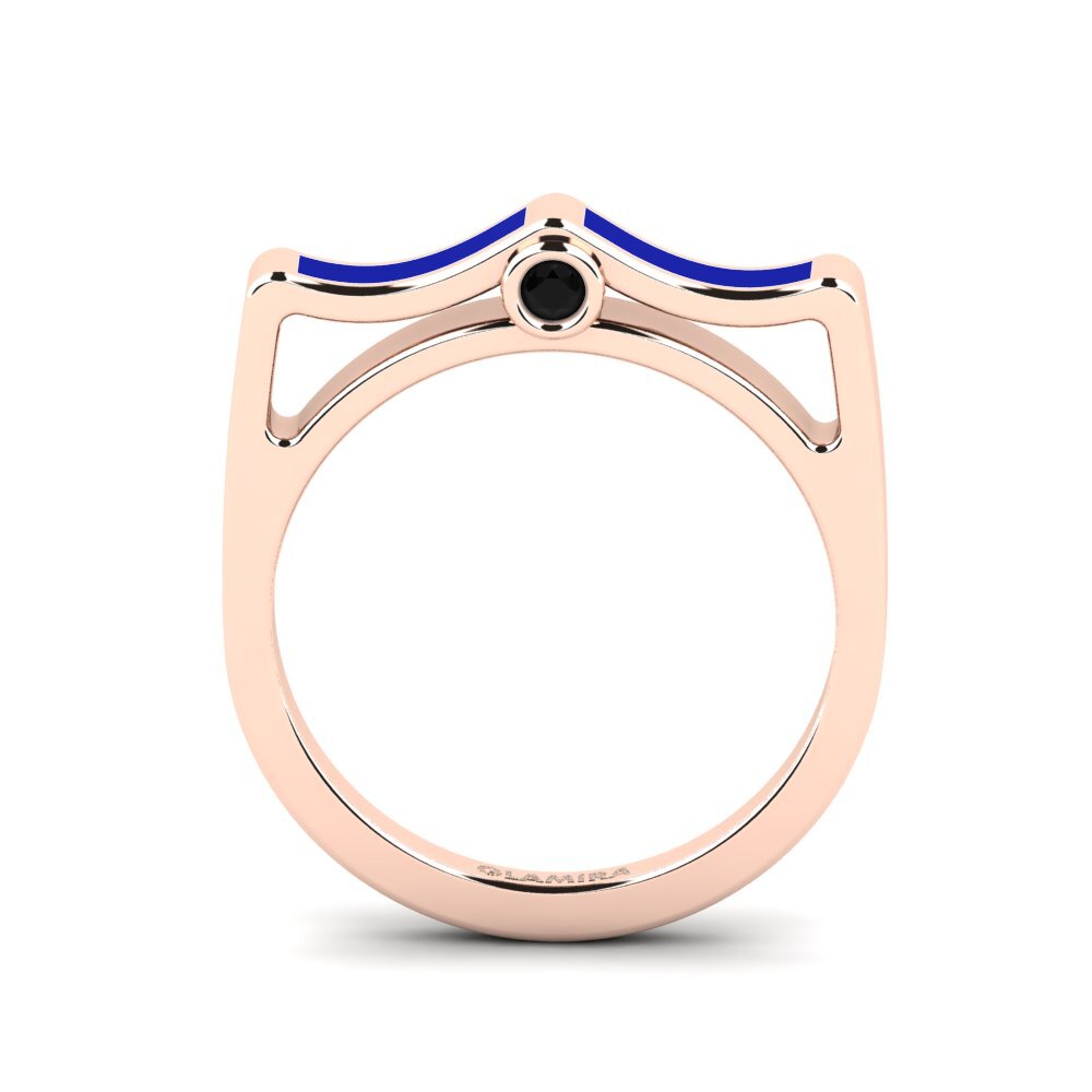 Schwarzer Saphir Ring Akir