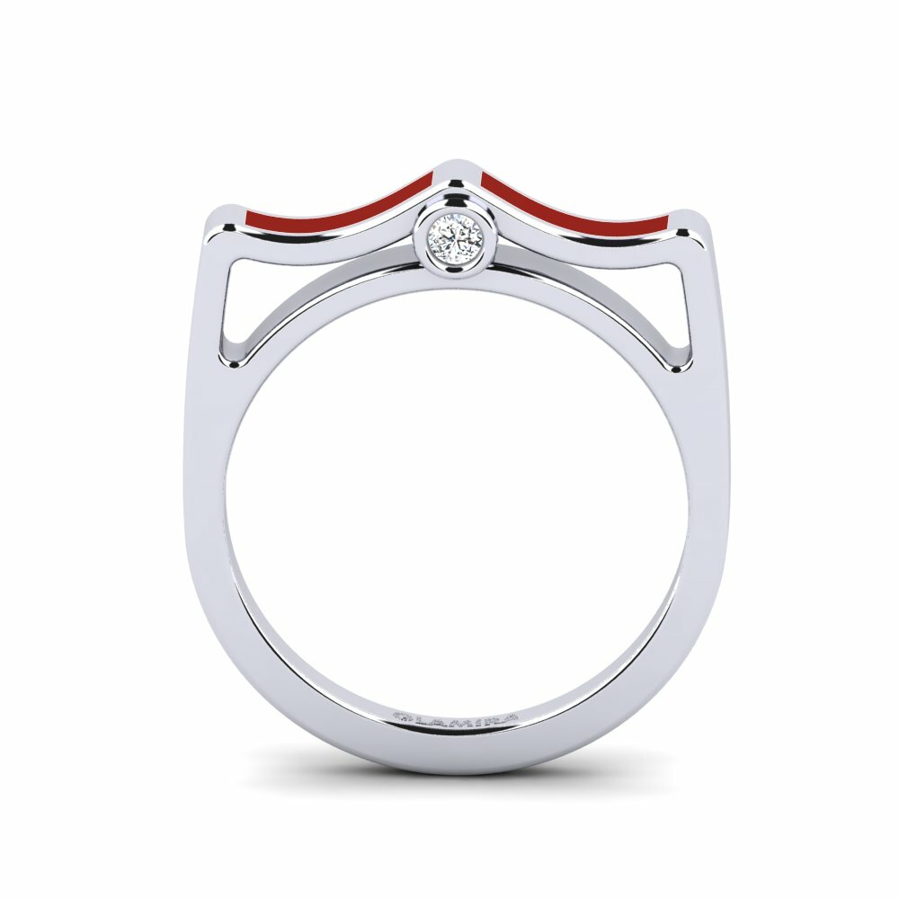 Argent Blanc Bague Akir