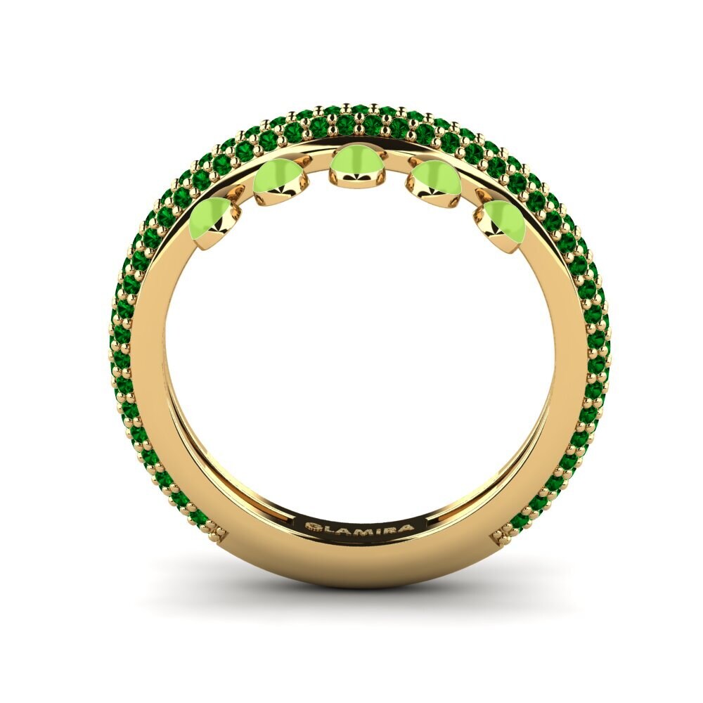 Zircônia Verde Anel Aktibo