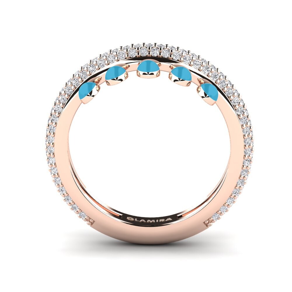 Rotgold 375 Ring Aktibo