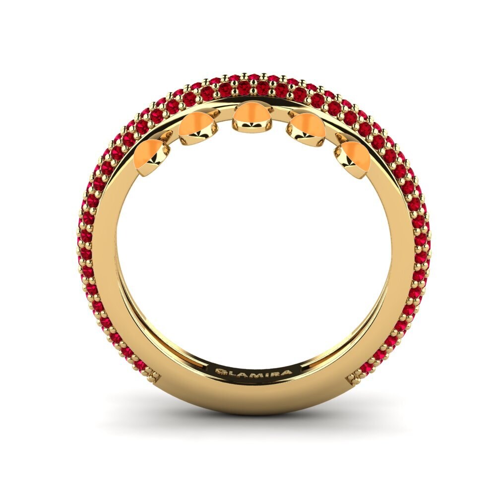 Red Zirconia Ring Aktibo