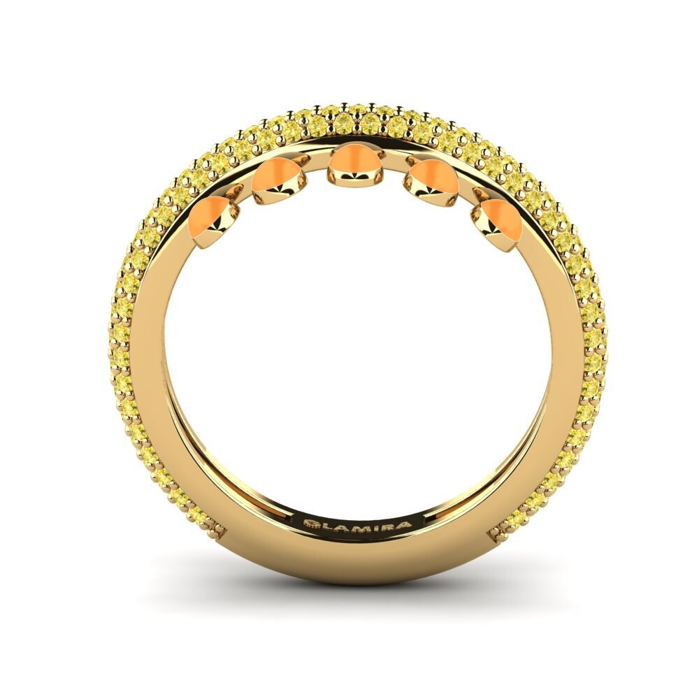 Gelber Saphir Ring Aktibo