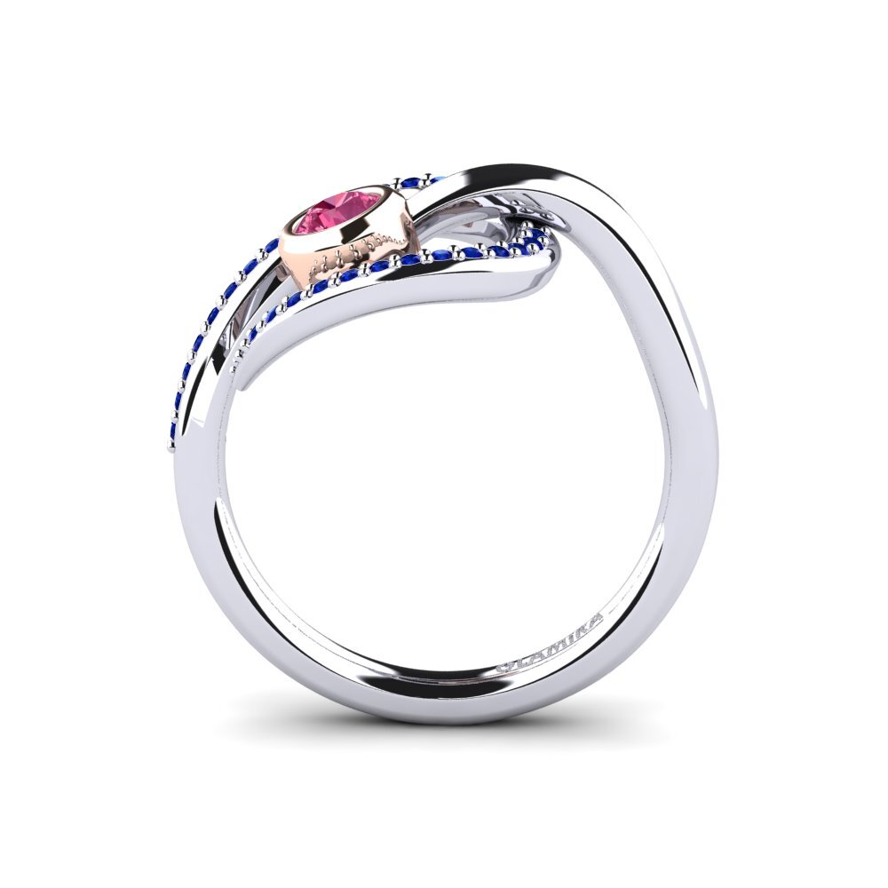14k White & Rose Gold Ring Alandris