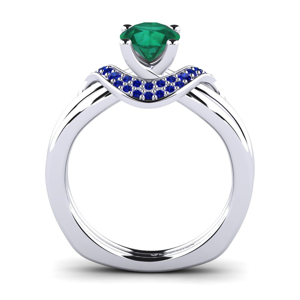Emerald Engagement Ring Alasha 0.8 crt