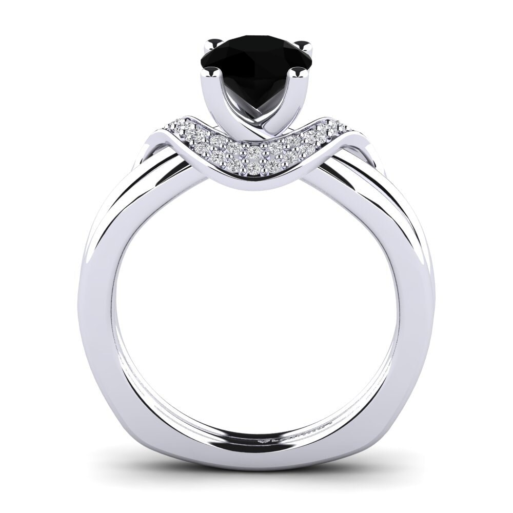 Black Diamond Engagement Ring Alasha 1.0 crt