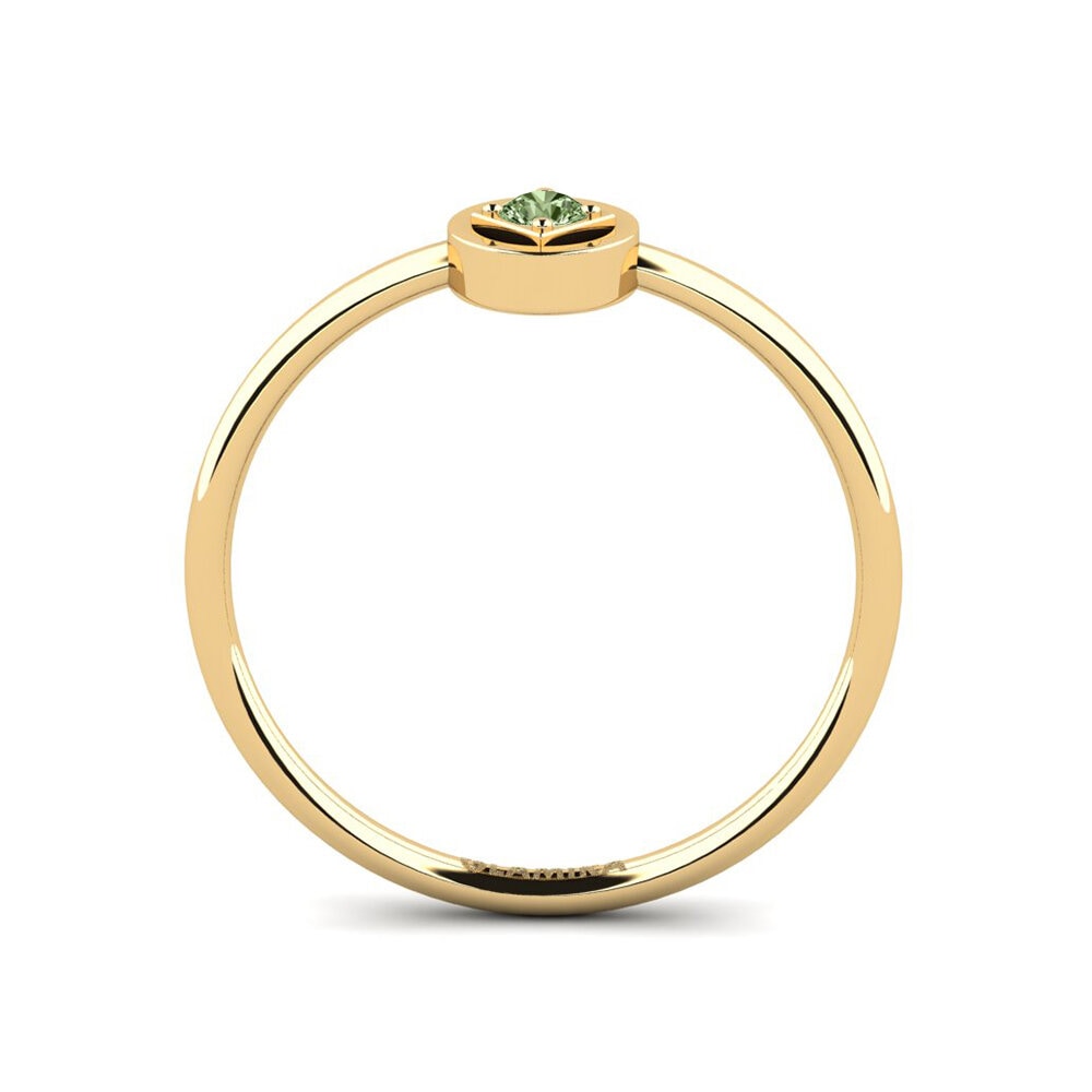 Diamante Verde Anel Albin