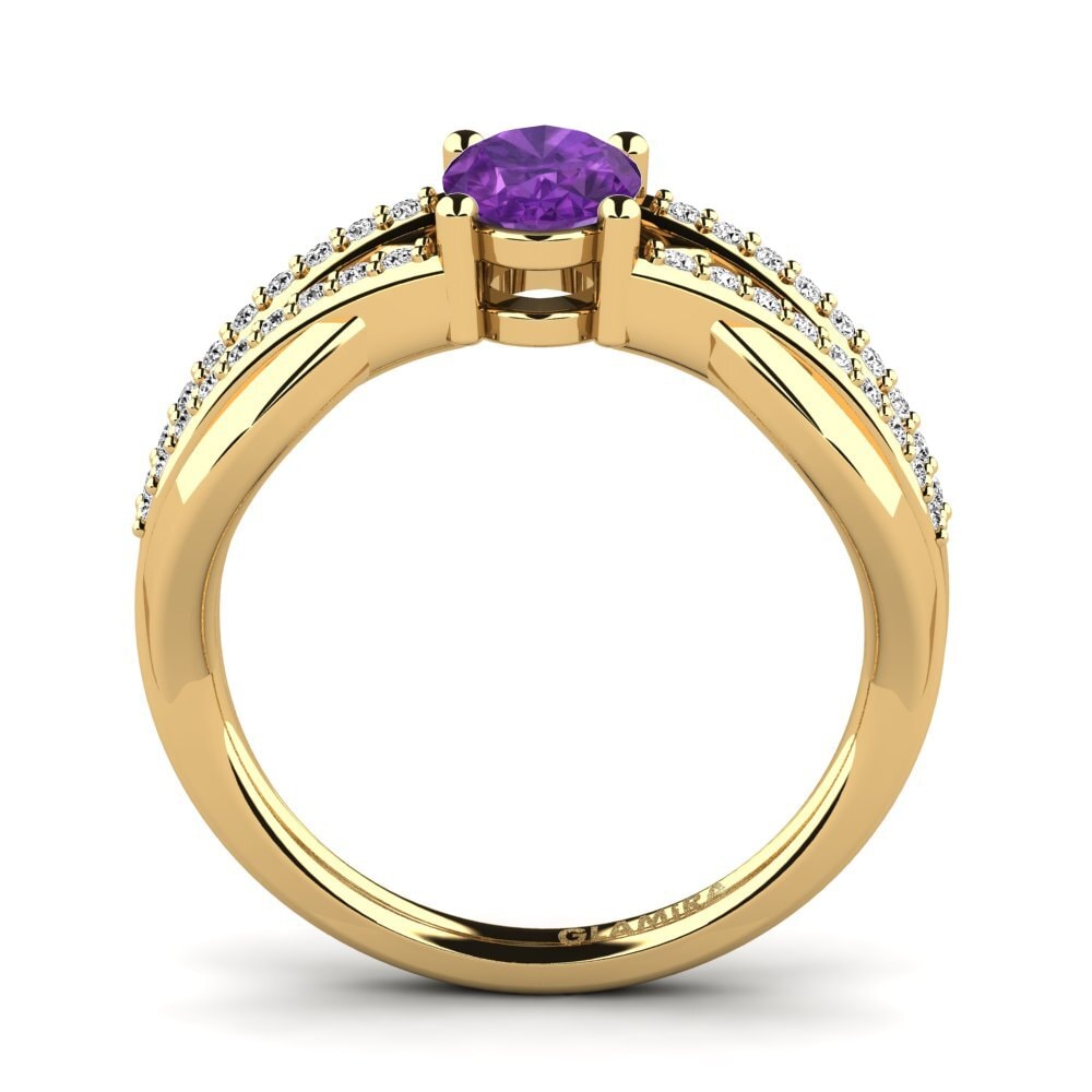 Amatista Anillo de compromiso Aldabella