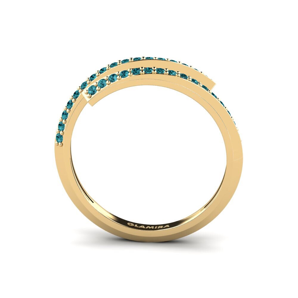 Diamante Azul Anel Aldatu