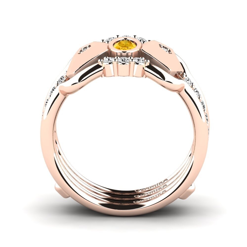 Citrine Ring Aldl SET