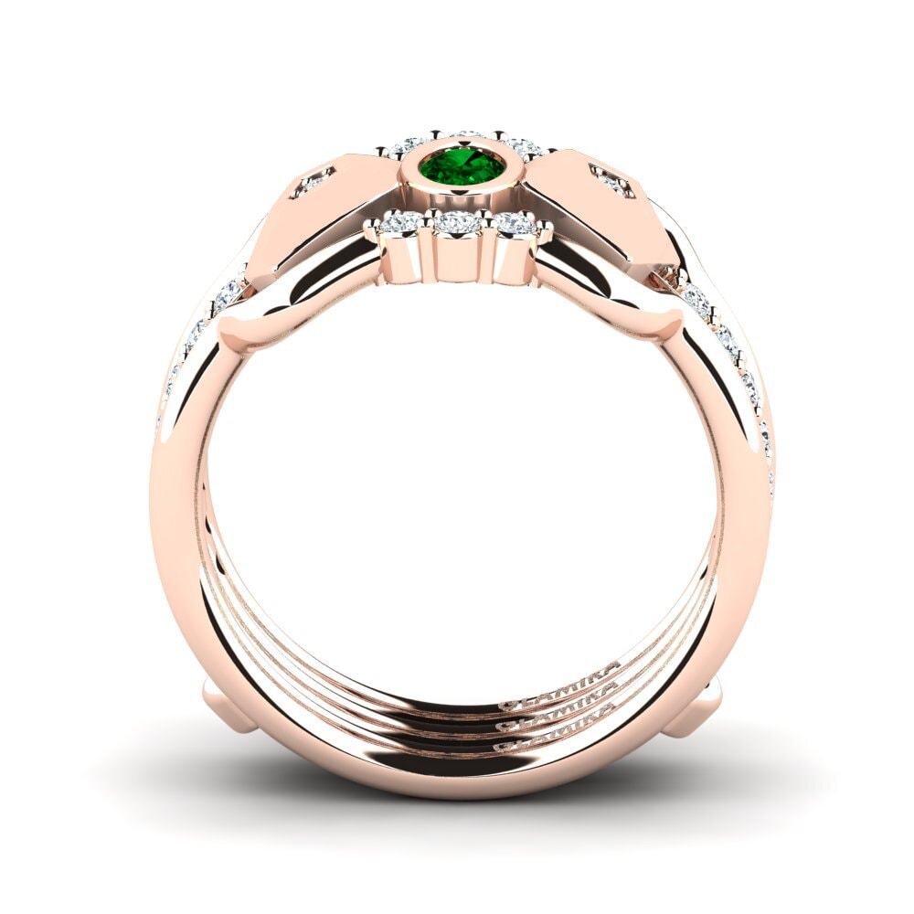 Zircônia Verde Anel Aldl SET