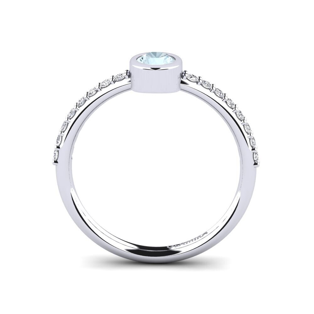 Aquamarine Women's Ring Aleckon