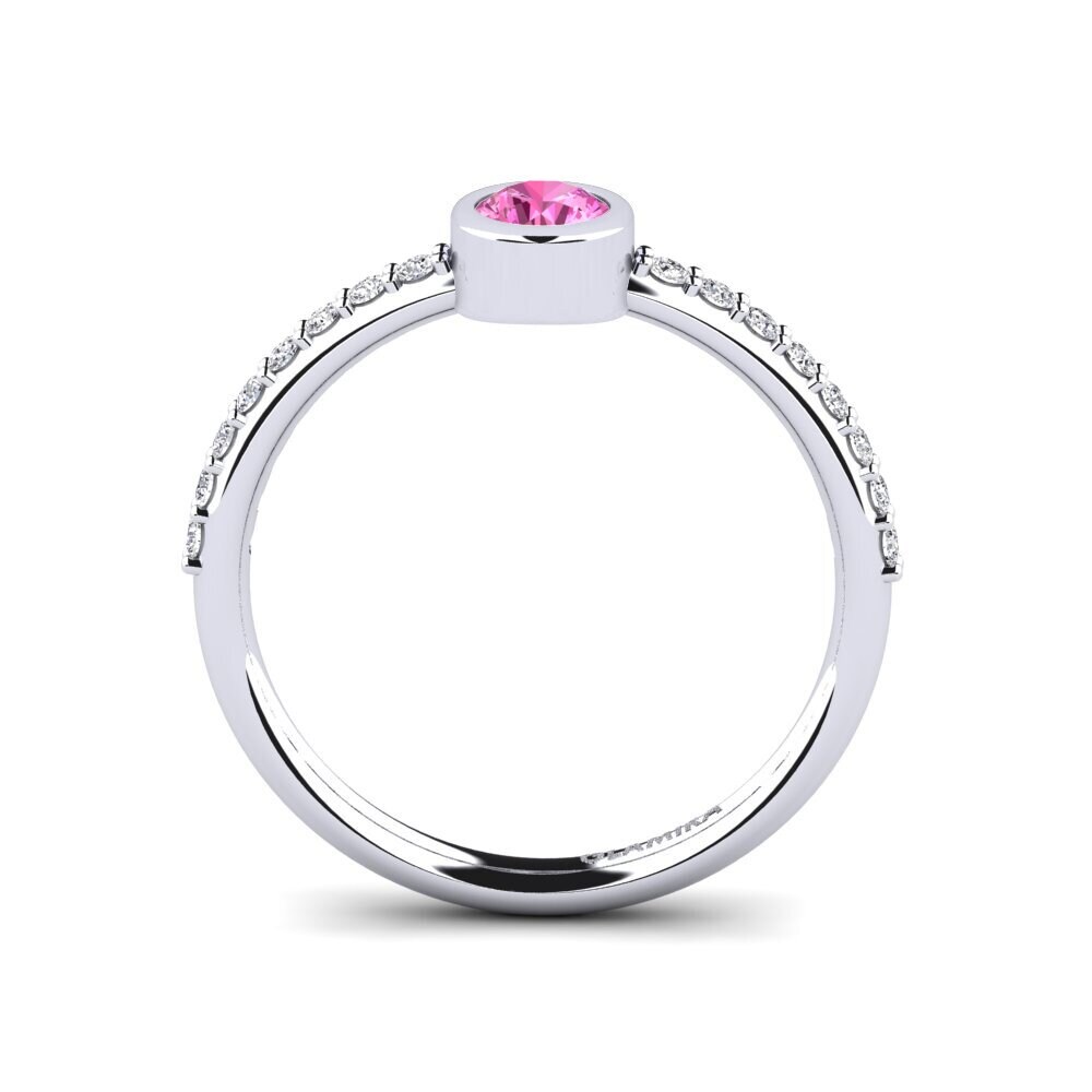 Pink Topaz Women's Ring Aleckon