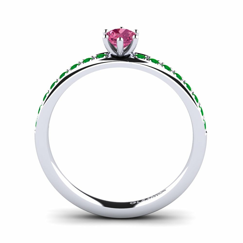 Bague de fiançailles Ageall Tourmaline Rose