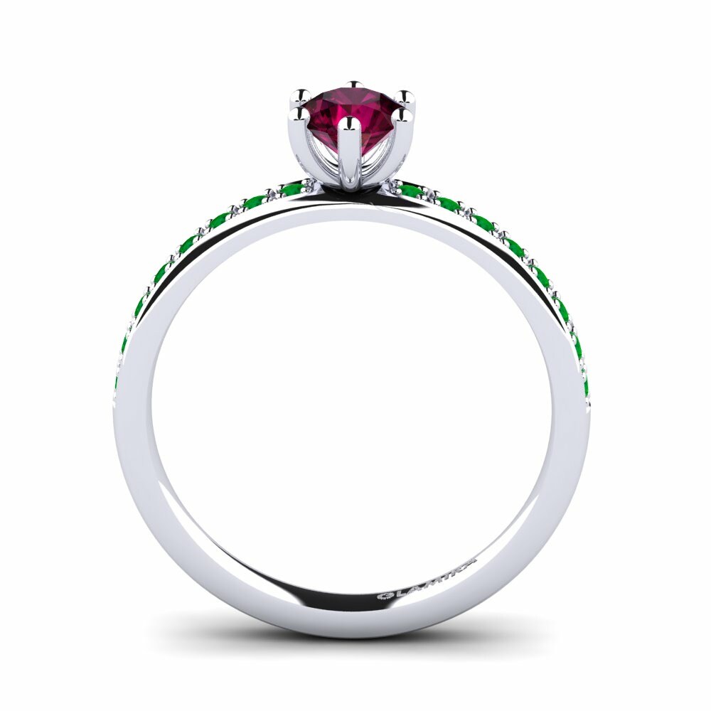Rhodolite Garnet Engagement Ring Ageall 0.5 crt