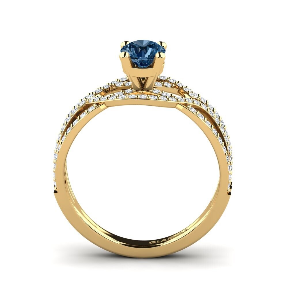 Blue Diamond Engagement Ring Alessia