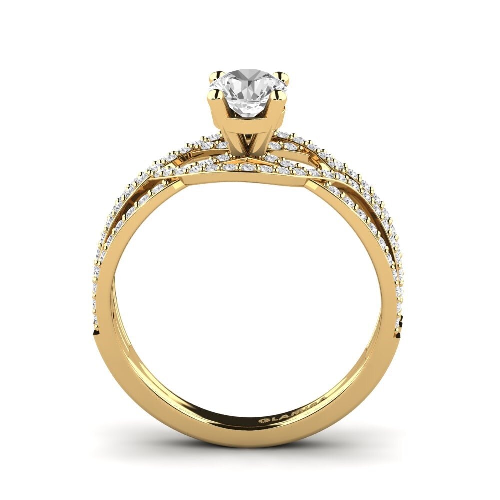 White sapphire Engagement Ring Alessia