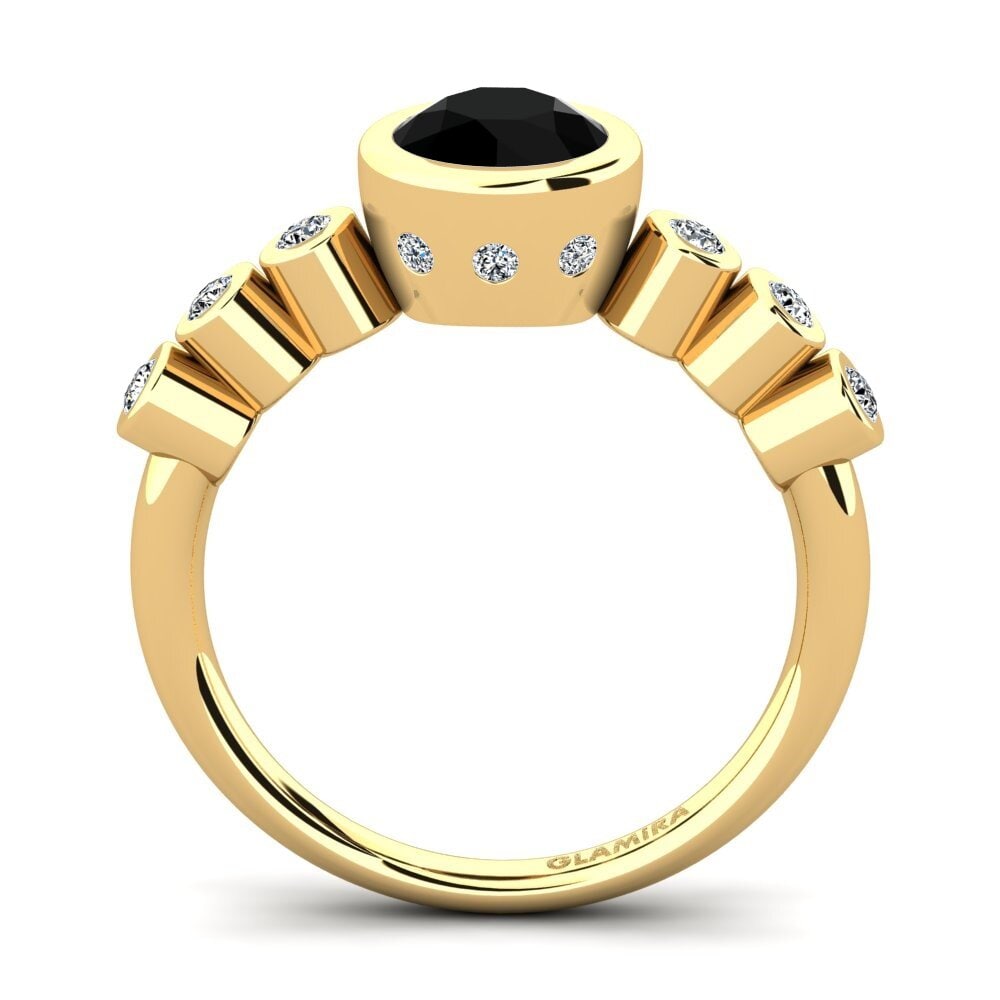 Black Diamond Engagement Ring Aletta