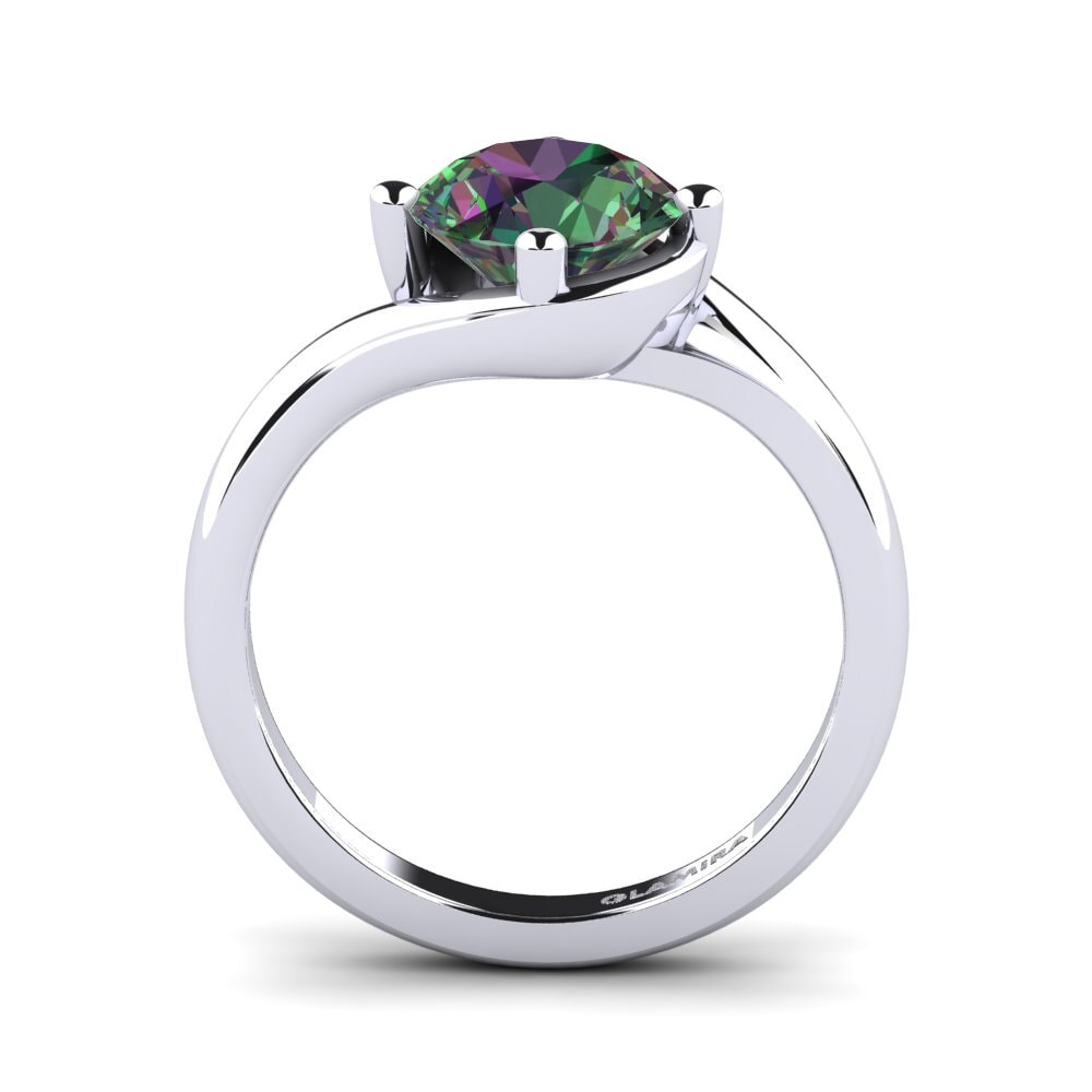 Topacio Místico Anillo de compromiso Alfrida 2.0 crt